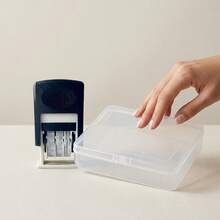 Automatic Ink Adjustable Date Stamp Roller Date Stamp Portable Reusable Suitable For Office Documents, Warehouse, Accounting, Planner Multiple Macaron Colors Available - Small Date Stamp - View 11