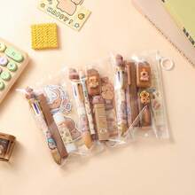 Capybara Stationery Set (Random Style & Color, 1pc) Cute Student Learning Set Highly Attractive Graduation Gift Set, Back To School/Back To School/Halloween/Christmas Essential - Multicolor - View 2