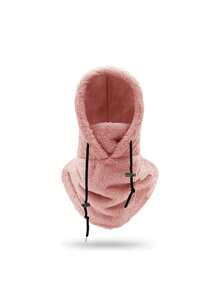 1pc/2pcs Unisex Warm Windproof Winter Hat, Outdoor Fleece Hat, Windproof Drawstring Hat, Windproof Head Cover, Suitable For Mountain Biking, Motorcycle Face Mask Hat, Integrated Cold-Proof Scarf Hat, Essential For Motorcycle Riding - Style 1 - View 21