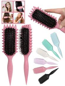 2035 Curl Define Brush Curly Hair Brush Defining, Curl Define Brush, Volume Brush For Curly Hair, Curl Defining Brush, Shaping And Styling Women's Curls - Multicolor - View 2
