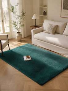 Soft Fluffy Rug Dark Green Area Rug,For Bedroom,Living Room,Study,Office,Plush Bedroom Rugs,Washable & Non-Slip,Shaggy Rug,Faux Fur Rug,Living Room Rug,Bedroom Rugs,Bedside Rugs,Decorative Rug,Bedroom Decor,Autumn Home Decor,Room Decor,Winter Decor - Dark Green - View 2