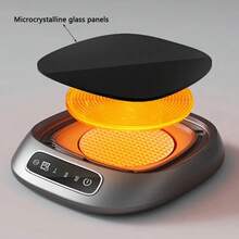 Heated Cup Coaster With Touch Control, Suitable For Home And Office Use, Keeps Milk And Coffee Warm, Constant Temperature Timer Cup Coaster - View 5