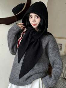 1pc Autumn/Winter Hat, Warm Knitted Beanie, Unisex - Multi-color - View 13