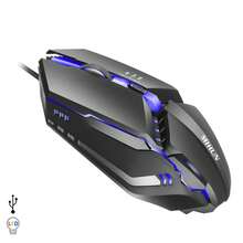 Dam فأرة ألعاب G314 مع أضواء LED RGB. 800 و 1200 و 1600 DPI. - مشاهدة 1