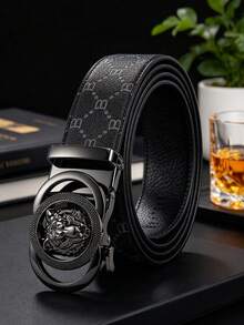 1pc Fashion Men's Automatic Buckle Belt, Premium Multi-Functional Casual Belt, Durable Alloy Buckle, Suitable For Daily Work And Weekend Wear - Multicolor - View 8