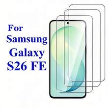 3pcs Tempered Glass Screen Protector Compatible With Samsung Galaxy S26 FE/ Galaxy A27 /A18/A08 Smartphone, 9H High Definition Transparent, Supports Fingerprint Unlock, Anti-Drop - Clear - View 13