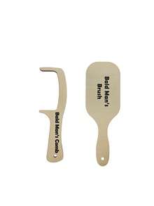 Bald Men Comb And Brush Set, Humorous Gag Gift, Birthday Father's Day Novelty Prank Gift - Multicolor - View 12