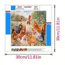 5D Diamond Painting DIY Kit, Full Drill Round Diamond Rhinestone Handmade Craft, Mosaic Art Wall Decor, Living Room Bedroom Wall Hanging, Stress Relief Gift For Adults And Children - View 10