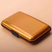 RFID Blocking Aluminum Alloy Card Holder, Slim Pop Up Anti-Theft Credit Card Wallet Hard Case For ID Cards - Multicolor - View 11