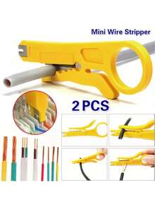 2/5Pcs Multifunctional Wire Stripper Plier, Easy Use Cable Peeling Tool For Stripping Electrical & Network Wires - Wire Stripper - View 1