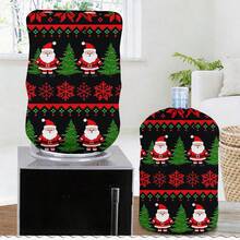 1 Christmas-Patterned Water Dispenser Bucket Cover, Dust-Proof Decorative Cover, Water Bucket Distributor Cover, Water Bucket Lid, Household Dust-Proof Cover, Reusable - Full Coverage - View 5