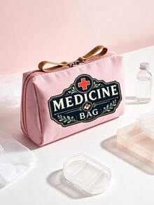Vintage Medicine Bag, Portable Storage Bag, Suitable For Travel, Home Organization, Perfect Gift For Mom, Friends, Medical Personnel. - Multicolor - View 5