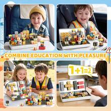 35PCS Kids Engineering Magnetic Cube Building Set, STEM Role Play Travel Toy, Suitable For Boys And Girls - Multicolor - View 5