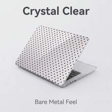 1pc Transparent Crystal Shockproof Protective Case, Suitable For MacBook, Fully Transparent Hard PC Shell With Ventilation Holes, Snug Fit Laptop Shell, Compatible With 13 Neo/13.3 Air/13.3 Pro/13.6Air/14.2 Pro/15Air/16.2Pro - View 1