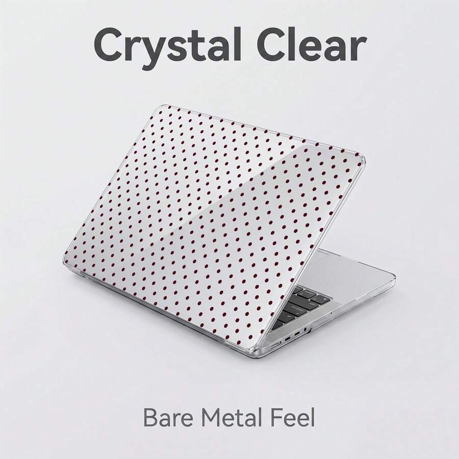 1pc Transparent Crystal Shockproof Protective Case, Suitable For MacBook, Fully Transparent Hard PC Shell With Ventilation Holes, Snug Fit Laptop Shell, Compatible With 13 Neo/13.3 Air/13.3 Pro/13.6Air/14.2 Pro/15Air/16.2Pro - View 1