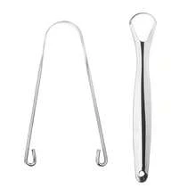 Stainless Steel Tongue Scraper Set, Home Tongue Cleaning Tool, Tongue Coating Remover, Washable, Reusable, Home Oral Care Tool - Multicolor - View 9