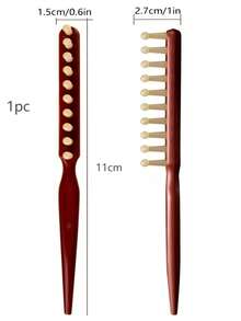 Head Massage Comb, 1-Piece, With Ball-Shaped Teeth Design, Slender Pointed Handle, Portable Anti-Knotting Hair Control Tool For Styling, Suitable For Women At Home Or In Beauty Salons, A Great Gift For Halloween And Christmas. - Multicolor - View 10