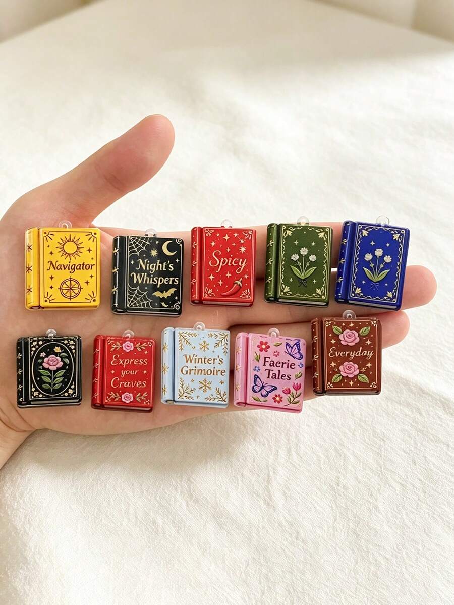20 buah Liontin Buku Ajaib Warna-warni, Dekorasi Gantung Gaya Bohemian, Cocok untuk Pembuatan Perhiasan DIY dan Kerajinan Tangan, Anting, Kalung, Gantungan Tas, Gantungan Kunci, Bahan Stiker DIY Casing Ponsel - MultiWarna - View 1