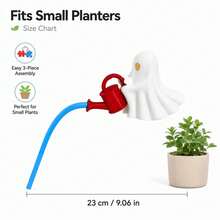 1pc New 3D Printed Halloween Ghost Watering Can With Realistic Water Flow, Fun Indoor Plant Pot Decoration; Halloween-Christmas Gift; Gift; Interesting Desktop Ornament; Teacher's Day/Gift For Classmates And Colleagues; Party Gift; Home Decor - Multicolor - View 4