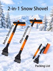 Multifunctional Car Snow Shovel – Heavy-Duty PP Material Non-Electric Scraper | Front Position Deicing Tool With Ergonomic Handle (Winter 2025-2026 Upgraded) - Multiple Styles - View 5