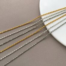1pc Brass Ball Bead Blank Necklace Chain Thin Smooth Round Beaded Chain For DIY Jewelry Making Necklace Chain Base Craft Accessories - Multicolor - View 5