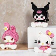 SANRIO سلسلة دمى سانريو ميني لبناء الكتل - حوالي 400 قطعة من كتل بناء الشخصيات الكرتونية، قطع قابلة للجمع، هدية عيد ميلاد مثالية، ديكور داخلي، ديكور منزلي، كتل بناء بأسلوب لطيف، هدية نموذج شخصية أنمي، هدية عيد ميلاد، جائزة كرنفال، هدية العودة إلى المدرسة، إلخ. - متعدد الألوان - مشاهدة 9