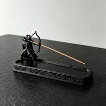 1pc 3D Printed Archer Incense Burner, PLA Material Creative Home Decor Holder, Warrior Figure Censer Stick Stand For Tabletop, Perfect Gift Exchange For Friends, Family, And Coworkers - Conventional - View 6