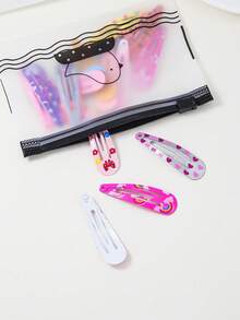 10/20pcs Purple Enamel BB Clips Mini Hair Clips For Girls Bangs And Loose Hair Daily Use - Multicolor - View 6