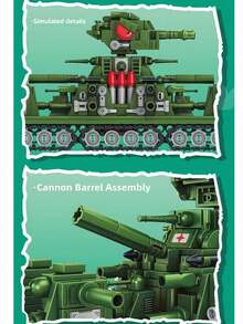 China Building Blocks Heavy Tank KV-44 Ultimate Leviathan Assembly ...