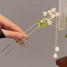 Chinese Style Cute Ancient Style Tassel Hair Stick For Women, High-End Hanfu Hair Ornament, Gift Hair Pin – High-End Design, Minimalist And Unique, Alloy Material, Easy To Use, Beautiful Gift - Hairpin - View 6