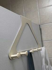 Upgraded Triangle Door Hook Clothes Rack, No-Drill Door Back Storage Rack, Thickened ABS Plastic Material, 3 Colors Available, Suitable For Hanging Clothes, Bags, Keys, Hats, Applicable To Bedroom, Bathroom, Kitchen And Closet - View 10