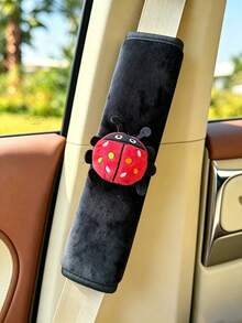 1 buah/2 buah Sarung Sabuk Pengaman Mobil, Pelindung Sabuk Pengaman Mobil Dekoratif Motif Lebah & Kumbang, Dekorasi Interior yang Lembut & Nyaman - A - View 9
