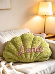 Handmade Customized Name Shell Pillow, Suitable For Sofa Or Bedside, English Letter Couple Gift, Available For Bulk Orders, Soft Bedside Decorative Cushion, Wedding Gift, Multiple Colors Available - Multicolor - View 16