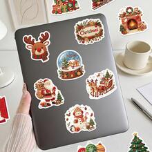 50pcs Knitted Christmas Style Creative Holiday Gift Stickers DIY Decorative Phone Cases, Computers, Notebook,Tablets, Exquisite Stickers,Gift Stickers - one-size - View 9