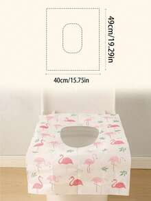 1/5/10pcs Toilet Seat Covers, Travel Essential, Large Waterproof Toilet Seat Pads, Suitable For Home, Travel, Public Restrooms, Full Coverage Toilet Seat Pads - Multicolor - View 7