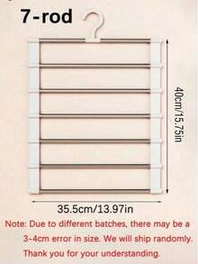 1/2pcs Multi-Layer Multi-Function Pants Rack, Space-Saving Folding Design, Effectively Organizes Wardrobe, Suitable For Jeans, Leggings And Casual Pants Storage, Non-Slip Pants Rack For Home Use, Easy To Assemble, Holiday Preparation Choice - Multicolor - View 9
