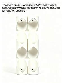 2/4 Hole Kitchen Storage Rack, Roll Storage Rack, Plastic Wrap Storage Rack, Designed For Installation On Shelves Or Under Cabinets, Can Store Baking Paper, Baking Mats, Plastic Wrap, Etc.; Each Compartment Can Hold 2 Rolls, Suitable For Storing Aluminum Foil, Baking Paper Or Other Similar Kitchen Roll Materials - Multicolor - View 14