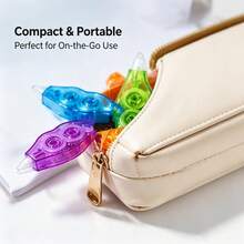 6pcs Correction Tape Set, Quick-Dry & Smooth Cover Up, Cute Transparent Retractable -Out Tape, Portable For School, Office, Daily Use - Multiple Styles - View 4