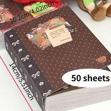 48 Pages Utopia Series Sticker Material Book, Vintage Objects, Beautiful Scenery, Street View, Tram, Cherry Blossom And Other Elements, Disposable Stickers, Suitable For DIY Tablet, Laptop, Phone Case, Planner Decoration, Heart-Fluttering Gift For Planner Enthusiasts, Back To School Season - one-size - View 9