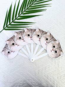 Customized Photo Folding Fans,Personalized Handheld Summer Accessories, Custom Folding Fans Printed With Your Photos, Funny Custom Face Hand Fan, For Birthdays, Weddings, Parties, Table Decor & Bachelorette Party Favor, Cute Novelty Party Gift - Multicolor - View 7