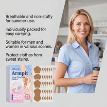 EELHOE ARMPIT SWEAT ABSORBING STICKER UNDERARM SWEAT PADS PREVENT SWEAT MARKS GENTLE & EASY TO USE 28 PCS - Underarm Sweat Pads - View 10
