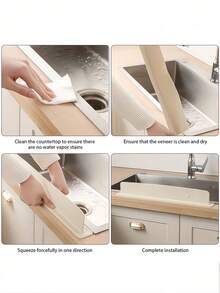 Waterproof Sink Splash Guard Block Splashing Water Washable Sink Basin Splash Blocker For Lab Sink Vegetable Basin Dishwasher Anti-Splash Water Barrier Sink Protector Apartment Home Room Kitchen Essentials Decor RV Coffee Bar Bathroom Accessories - Multi-color - View 7