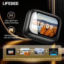 LIFEBEE Wireless Earbuds With Multi-Function Display Screen, Bluetooth Headphones To Check Time/Battery Level Of Earbuds & Charging Case, Customizable Wallpaper - one-size - View 2