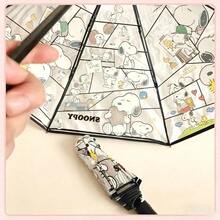 1pc Snoopy Transparent Folding Umbrella, Cute Design With Transparent Material, Perfect For Daily Commute, School Or Travel. For Those Who Love Snoopy, This Is Undoubtedly A Perfect Gift For Back To School, Birthday Or Graduation. - Multicolor - View 3