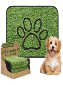 3pcs Washable Dog Pee Pads/Super Absorbent Reusable Puppy Pads For Training/Floors, Sofas, Beds, Crates/Leak-Proof Non-Slip Nursing Pads - one-size - View 1