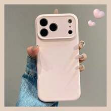 全包覆液態矽膠手機殼，適用於 iPhone 18 Pro Max 18 Pro，三層軟膠防震保護殼，內襯防刮超細纖維，適用於 iPhone 17 Pro Max 16 Pro Max 17e 16e 15 14 13 - 灰粉紅色 - 查看 4