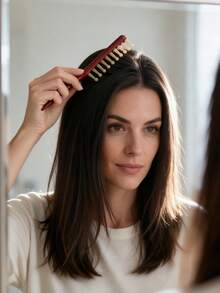 Head Massage Comb, 1-Piece, With Ball-Shaped Teeth Design, Slender Pointed Handle, Portable Anti-Knotting Hair Control Tool For Styling, Suitable For Women At Home Or In Beauty Salons, A Great Gift For Halloween And Christmas. - Multicolor - View 4