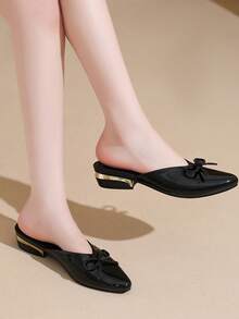 Women's New Fashion Low Vamp Commuter Versatile Work Shoes, Comfortable Non-Tiring Shoes - Black - View 5