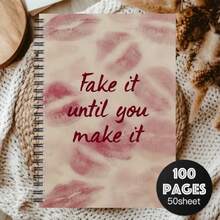 1pc Motivational Pink Notebook Featuring Quotes For - A Stylish Diary For Positive Affirmations And Self-Reflection, An Ideal Present For Friends And Sisters With Encouraging Quotes For Women - One Book (50 Pages, 100 Pages) - View 12