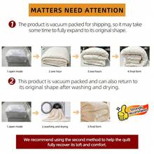 Luxury Reversible Ultra Plush Comforter Solid Color All-Season Duvet Insert Machine Washable. - Blue - View 9